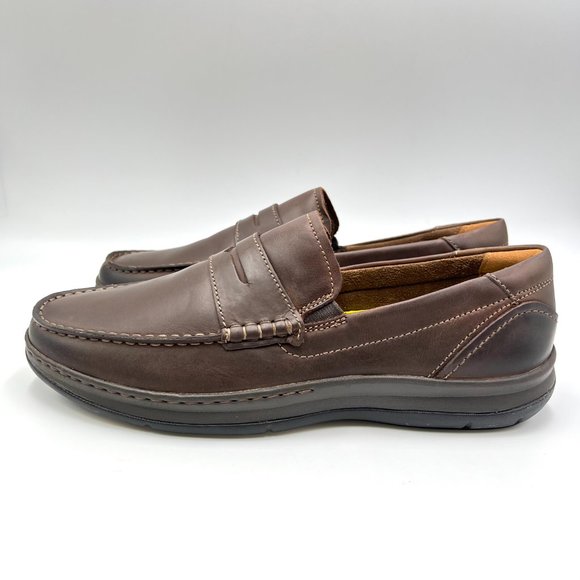NEW Florsheim Mens Size 8‎ Central Penny Brown Leather Slip On Loafers Shoes main image 6